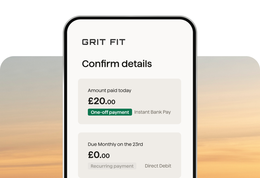 First instant payment and mandate set up